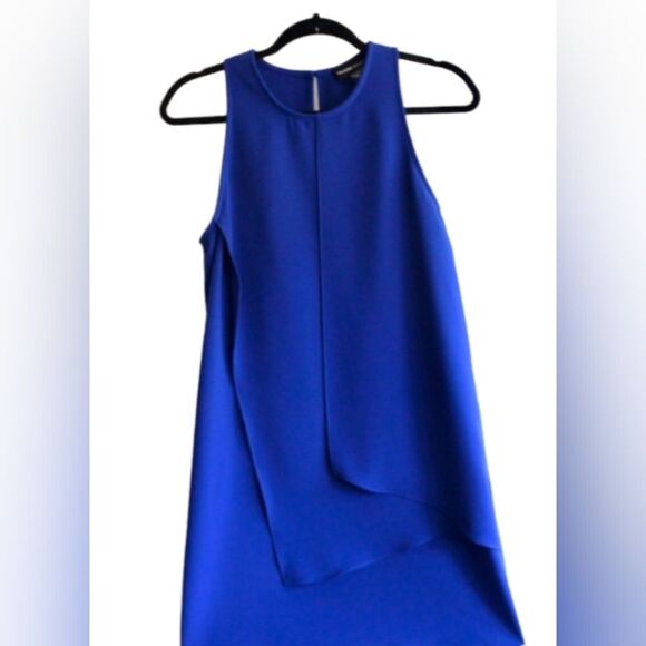 FIFTEEN TWENTY Dress Shift Wrap Blue‎ Sleeveless Short Open Back Flowy S - Picture 5 of 16